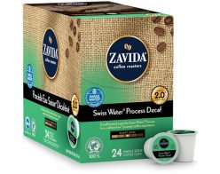 Zavida Swiss Water Decaf K-Cup Box